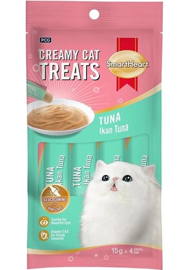 Smartheart Ton Balıklı Krema Kedi Ödülü 4 x 15 G