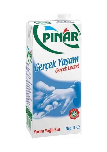 Pınar Yarım Yağlı Süt 1 L