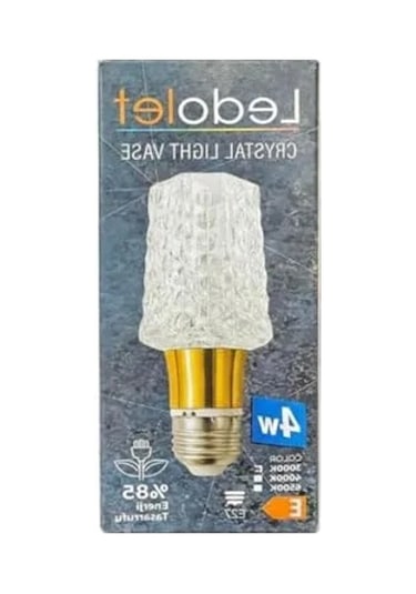 Sarı Işık 4w Kristal Led Ampul E27, Dekoratif Tasarım -