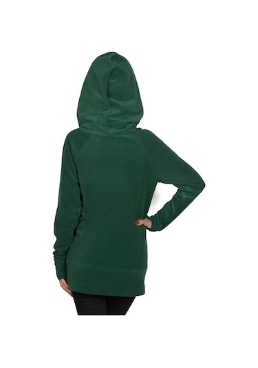 Kadın Eldivenli Polar Bayan Sweatshirt - Yeşil Yeşil