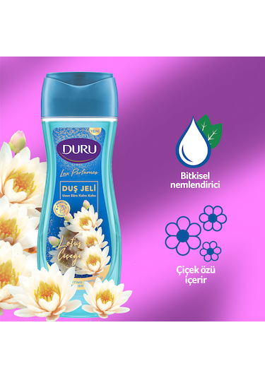 Duru Perfume Lotus Çiçeği Duş Jeli 3 x 450 ML