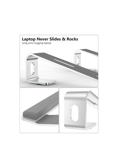 Silikon Bilek Desteği İle M8 Ayrılabilir Alüminyum Alaşımlı Dizüstü Bilgisayar Yükseltici Soğutma Braketi