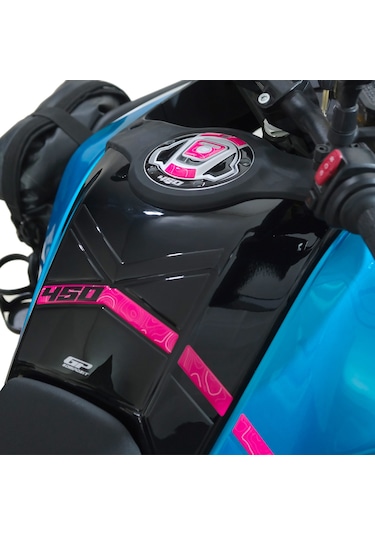 GP Kompozit CF Moto 450 MT 2024 Uyumlu Tank Pad Mavi