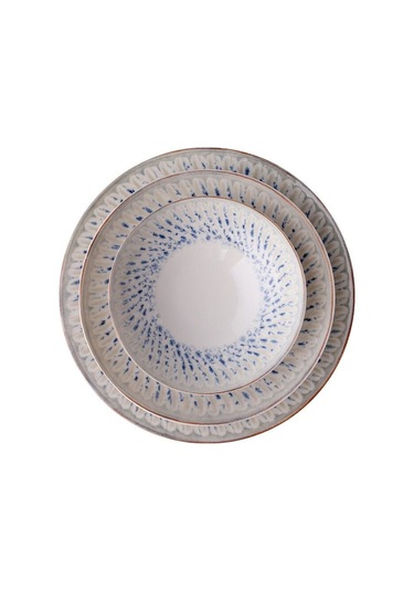 Güral Porselen Marine 24 Parça 6 Kişilik Porselen Yemek Takımı Desenli