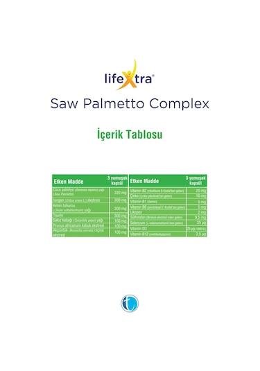 Lıfextra Saw Palmetto Complex 60 Yumusak Kapsul