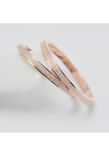 Gümüş Şık Erkek Kadın Buzlu Titanyum Çelik Bant Parmak Yüzük Düğün Teklifi Takı Aksesuarları Hediyeler Us 7 Gümüş