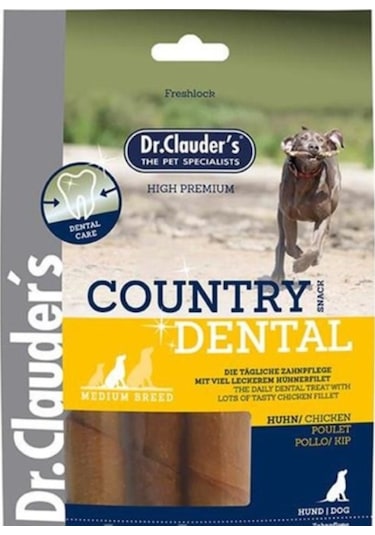Dr. Clauder's Country Dental Tavuklu Köpek Ödülü 120 G