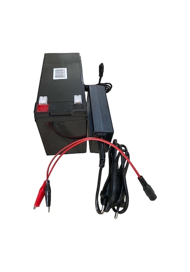 Eyepc Akülü Araba Uyumlu 12 Volt 7 Amper Akü Ve Şarj Kiti Adaptörlü