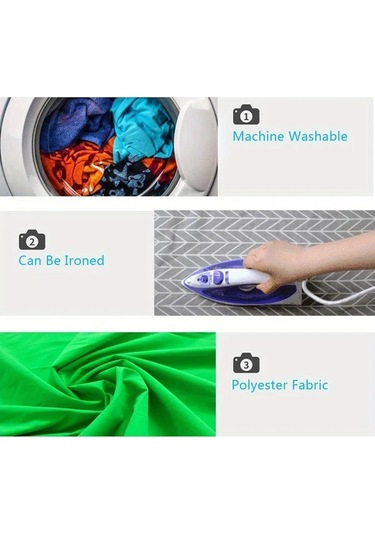 Willowhaven 1 Adet Fotoğraf Stüdyosu Canlı Yayın Düz Yeşil Beyaz Siyah Chromakey Fon Perdesi 100x150cm Beyaz