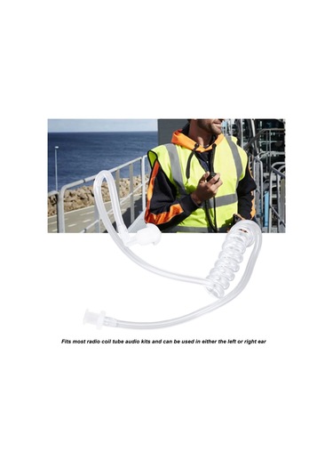 Beyaz Kulak İçi Yastıklı Akustik Tüp Kulaklık Seti Huiliang