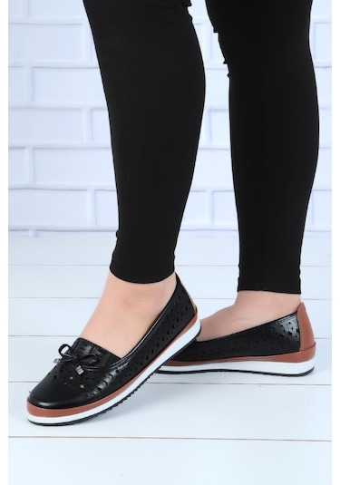 Wanetti 123-atm Siyah Kadın Babet Ayakkabı 001