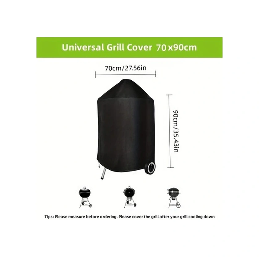 Trendooze Sunshine022 Siyah 27x25x35 Dayanıklı Izgara Örtüsü, Çizilmeye/koruyucu Toza Dayanıklı Kolay Temizlenir