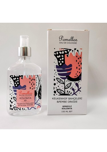 Pomellos 80 Derece Keukenhof Bahçeleri & Pembe Orkide Kolonyası Sprey 150 ML