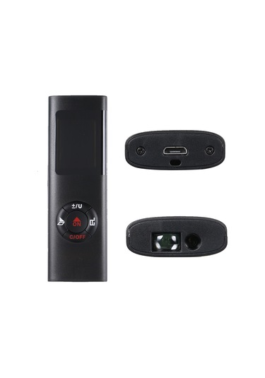 Ximistore9 40 Metre El Tipi Lazer Mesafe Ölçer, Hassas Alan-hacim Ölçümü, Usb Şarjlı, Ip54 Su Ve Toz Dayanıklı Siyah