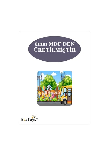 Ahşap Çocuk Puzzle 9 Parçalı-48