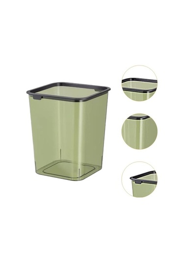 Pazly Yeşil Yeşil Suntek Sepet Ofisi Mutfak Modern Kutusu Kapaı Çöp Atık Wn Yeşil