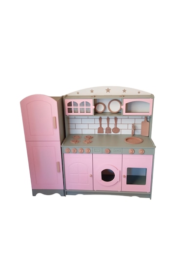 Mdf Boyalı 3 Kapaklı Mutfak Buzdolabı Seti 1