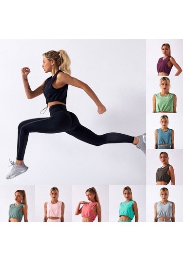 Skycity Kadınlar İçin 2 Parça Dikişsiz Yoga Seti: Esnek, Rahat Ve Nefes Alabilir Spor Kıyafeti Mavi