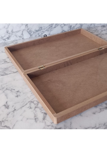 Hobi Adn Tavla Sandık Kutu Ahşap Mdf Ham Model Kutuda Sevk El Yapım