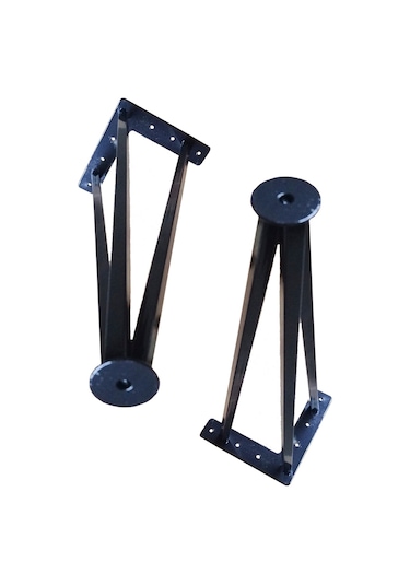 Metal Boru Ayak Kütük Masa Dresuar Kaşıklık Kitaplık Orta Sehpa Zigon Ayağı 50 Cm 2 Adet