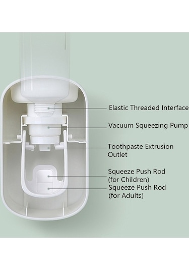 Maoyaya Ecoco Otomatik Diş Macunu Dispenseri Gri A - Eko Seçim Diğer