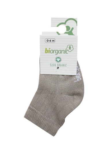 Bibaby Biorganik Simple Bebe Çorap 68368 Bej