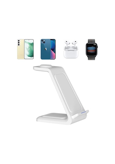 3in1 20w Kablosuz Şarj Magsafe Uyumlu İphone Telefonlar Ve Apple