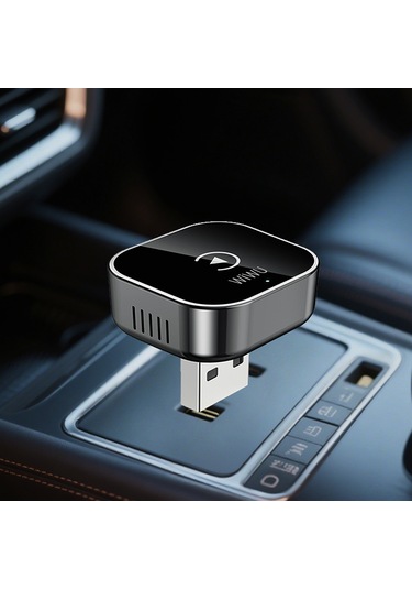 Wiwu Wi-cp003 2in1 Carplay Usb Wireless Transmitter Adaptör Gümüş