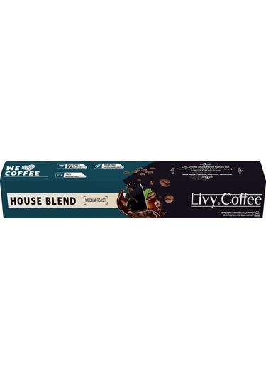 Livy Coffee Nespresso Uyumlu  House Blend Kapsül Kahve 10'lu