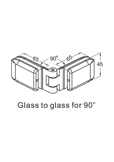 Thr-2203-pcbr Thoor Cam Kapı Menteşesi camdan Cama N11.184