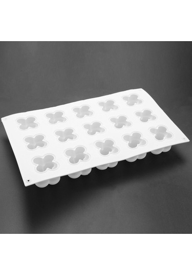 Fastbuy 15 Gözlü Mini Kare Şekilli El Yapımı Kokulu Mum Kalıbı, Beyaz, 3d Dekoratif Kek Pişirme Ekipmanları Beyaz