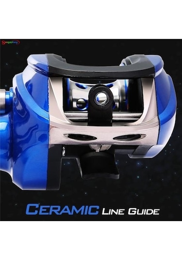 Pazly Kırmızı Balıkçılık Reel, 17+1 Bilyalı, 6.3:1 Dişli, Sol El Yem Döküm Balıkçılık Makarası Takımı