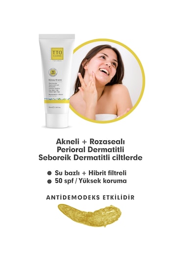 Tto Clinic Leke Karşıtı Koruyucu Güneş Kremi SPF50 70 ML