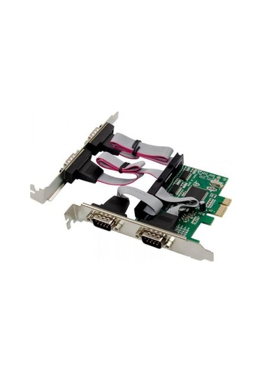 Pci Express 4 Port Com Kart Rs232 Db9 Pcı-e Çoklayıcı Com Kart