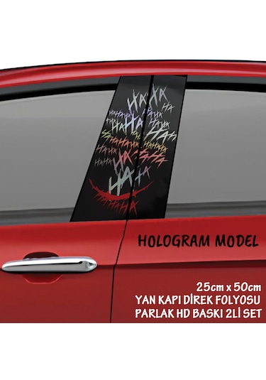 Hahahaha Yan Kapı Tuning Folyo Araç Direk Kaplama