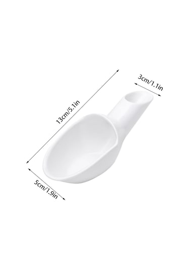 Suntek Kahve Küreği 20g Kepçe Ölçüm Kaşığı Günlük Beyaz