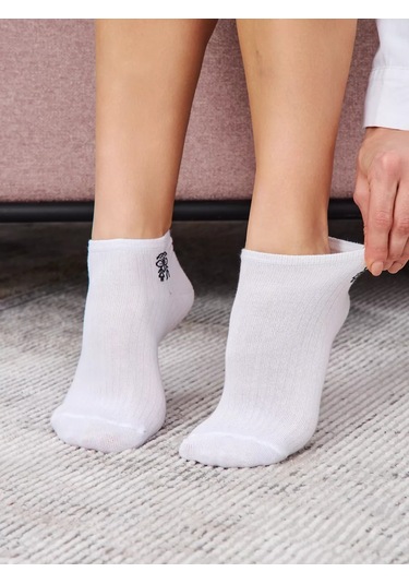 John Jeniford Beyaz Kısa Çorap Seti "love İs" 6 Çift 219052155 Beyaz
