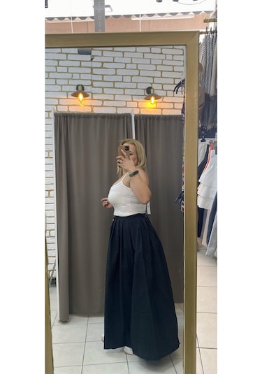 Tuba Toptaş Pamuklu Askılı Bluz Beyaz