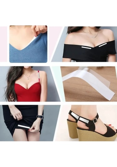 Çift Taraflı Vücut Kıyafet Sabitleme Bantı