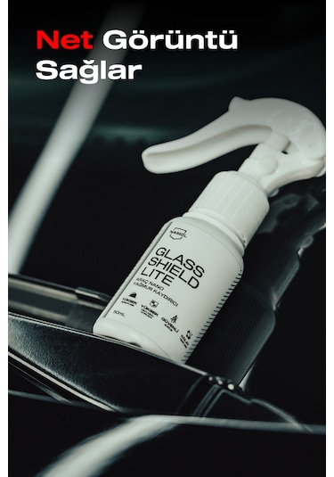 Nasiol Glasshield Lite Nano Yağmur Kaydırıcı Cam Yüzey Seramik Kaplama Spreyi 1 Yıl Dayanım 50 ML