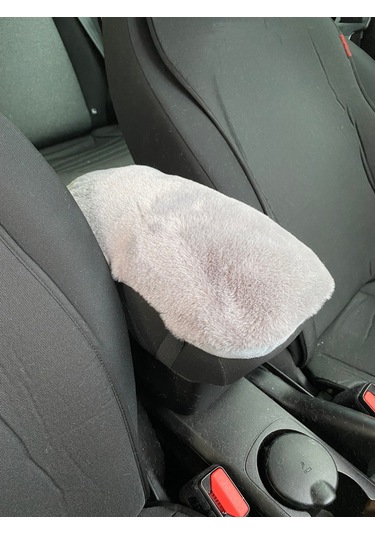Yumuşak Peluş Kol Dayama Kolçak Minderi Gri