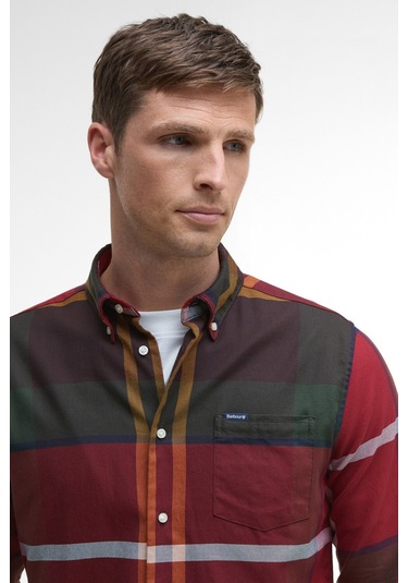 Barbour Dunoon Tailored Tartan Gömlek Tn69 Winterberry Tartan Çok Renkli