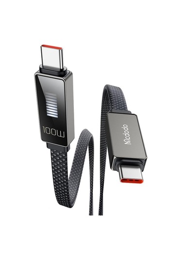 Mcdodo CA-4470 100 W 1.2 M Hızlı Şarj Data Aktarım Kablosu Siyah