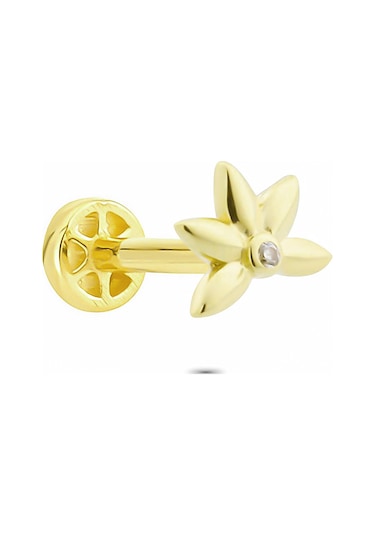 Glorria Altın Yonca Tragus Piercing 89764649