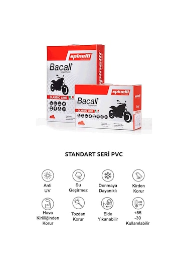 Spinelli Motosiklet Brandası A1 Gri
