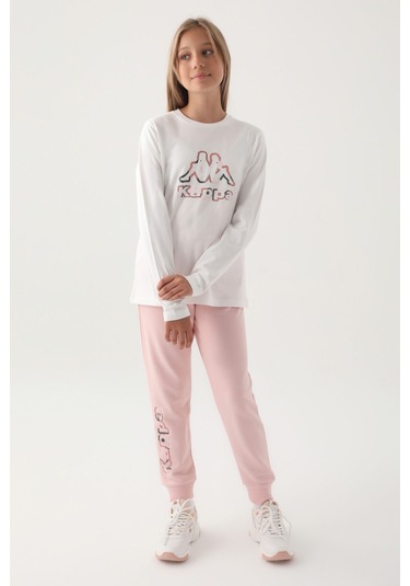 Kappa Krem Bisiklet Yaka Logo Baskılı Kız Çocuk Sweatshirt Krem Kappa Krem Bisiklet Yaka Logo Baskılı Kız Çocuk Sweatshirt Krem