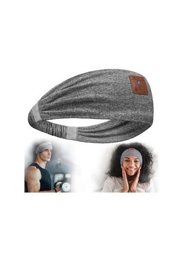 Siyah Uyku Kulaklığı Bluetooth Bağlantılı, Yandan Uyuyanlar İçin Konforlu Baskılı Kumaş, 13 Saat Çalma Süresi, Spor Ve Seyahat İçin Uygun