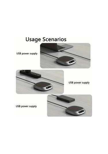 Fastbuy Turcoshop11 Gri İçecek Yalıtım Matı Bardak Isıtıcı Sürekli Sıcaklık Tabanı