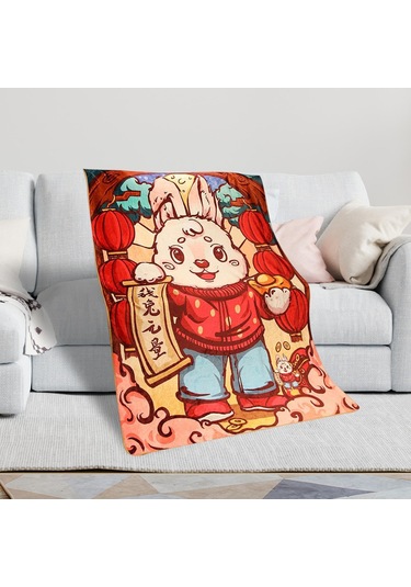 Homyl 31 "x 43" Yumuşak Atma Battaniye Flanel Oturma Stil-a Stil A Çok Renkli