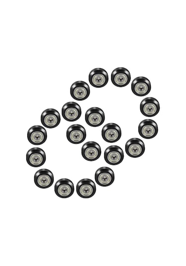 Monyee 20 Adet 3d Yazıcı Pom Kayar Tekerleği - 23.89mm Dış Çap, 16mm İç Çap, 5mm Delik, 625zz Rolmanlı, 10.23mm Kalınlık